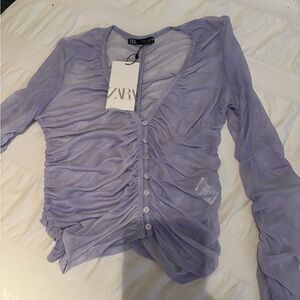 Zara Women's Lavender Top